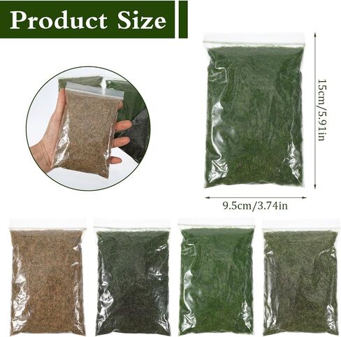 4Pcs 5Mm Miniature Grass, Model Grass for Terrain Model Diorama Supplies in Kuwait