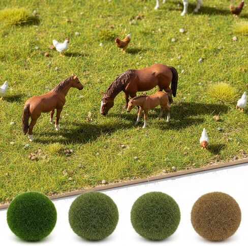 4Pcs 5Mm Miniature Grass, Model Grass for Terrain Model Diorama Supplies in Kuwait
