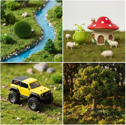 4Pcs 5Mm Miniature Grass, Model Grass for Terrain Model Diorama Supplies in Kuwait