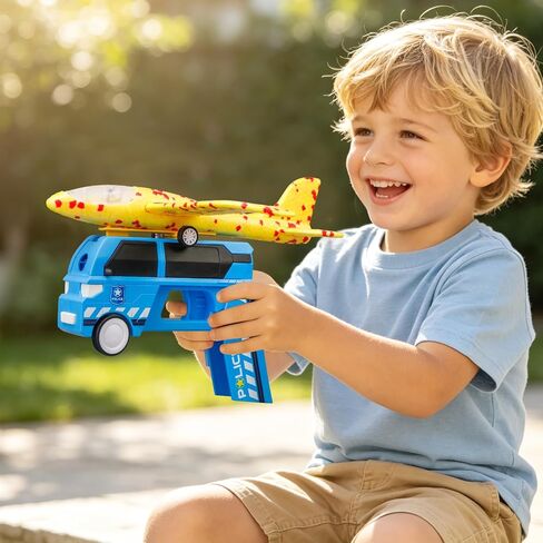 3 Pack Foam Airplane Launcher Toys（2in1）, 2 Flight Mode Glider Plane in Kuwait