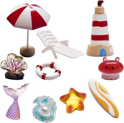 Pirate Diorama Set, 10-Piece Miniature Display Figurines for Adult Collectors, Aquarium and Terrarium Décor in Kuwait