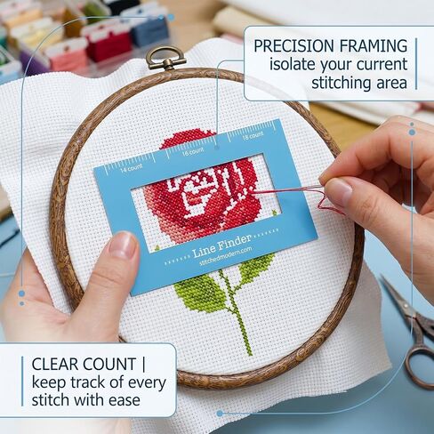 2Pcs Cross Stitch Magnetic Line Finder for Beginners&Embroidery Enthusiasts in Saudi Arabia