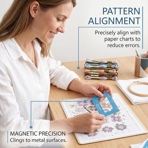 2Pcs Cross Stitch Magnetic Line Finder for Beginners&Embroidery Enthusiasts in Saudi Arabia