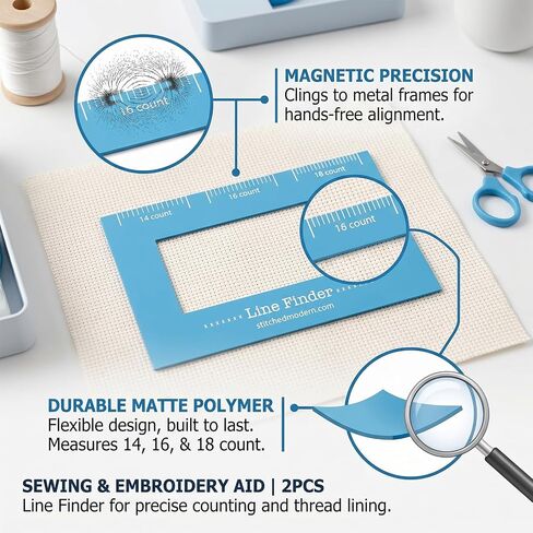 2Pcs Cross Stitch Magnetic Line Finder for Beginners&Embroidery Enthusiasts in Saudi Arabia