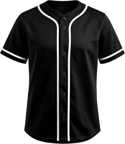 Yuji Itadori Men's Baseball Jersey Short Sleeve Shirt V Neck Tops Button Down Tee Shirts Sports Clothes S-4XL in Kuwait