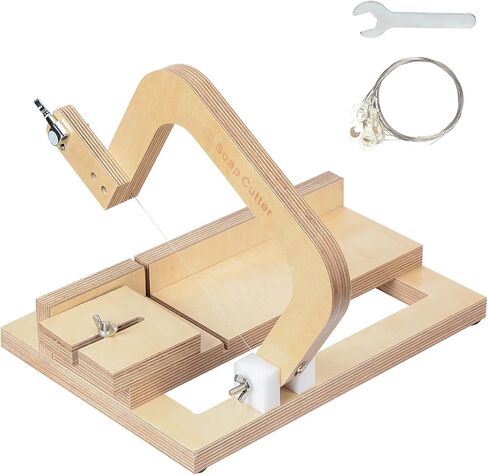 Evinis Wooden Soap Cutter Adjustable Wire Slicer Cutting Tool for Handmade Soap Making Candles Trimming Cheese DIY Cutting Making Tool (Style1) (Z-01) in Saudi Arabia
