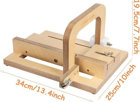 Evinis Wooden Soap Cutter Adjustable Wire Slicer Cutting Tool for Handmade Soap Making Candles Trimming Cheese DIY Cutting Making Tool (Style1) (Z-01) in Saudi Arabia