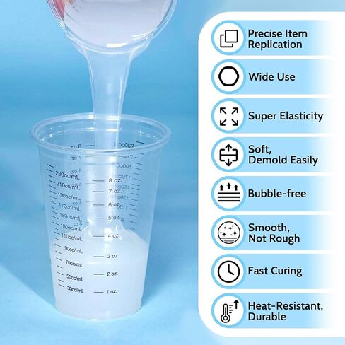 JDiction Silicone Mold Making Kit, 37oz Fast Cure Soft Silicone Rubber in Kuwait