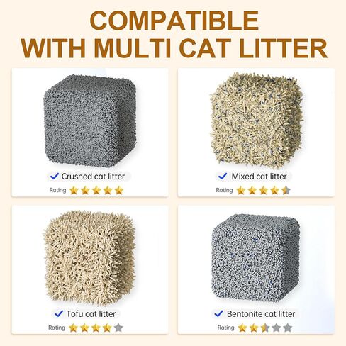 Self Cleaning Cat Litter Box Automatic Litter Box for Multiple Cats 2026 Upgraded Open Top Extra Large with App Control/Splash Guard/Safety Anti-Pinching Design/Odor Control Includes Waste Bags in Kuwait