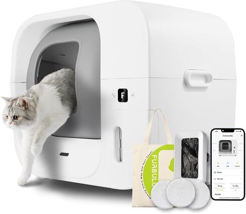 Furbulous True Odor-Control Self Cleaning Cat Litter Box Automatic Refill in Kuwait
