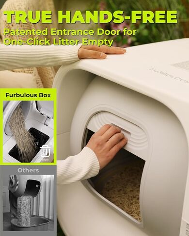 Furbulous True Odor-Control Self Cleaning Cat Litter Box Automatic Refill in Kuwait