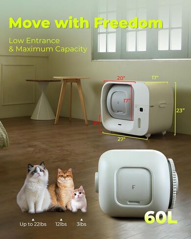 Furbulous True Odor-Control Self Cleaning Cat Litter Box Automatic Refill in Kuwait