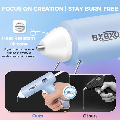 Hot Glue Gun Kit with 30 Glue Sticks, 30W Dripless Glue Gun (Light Blue) in Kuwait