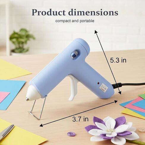 Mini Hot Glue Gun Kit with 40 Sticks 20W Fast Preheating - in Saudi Arabia