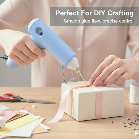 Mini Hot Glue Gun Kit with 40 Sticks 20W Fast Preheating - in Saudi Arabia