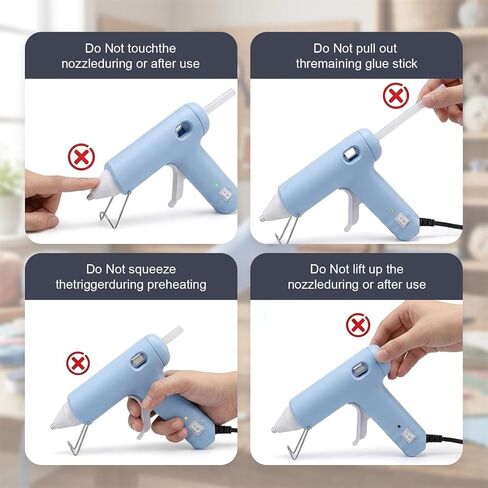 Mini Hot Glue Gun Kit with 40 Sticks 20W Fast Preheating - in Saudi Arabia