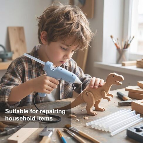 Mini Hot Glue Gun Kit with 40 Sticks 20W Fast Preheating - in Saudi Arabia