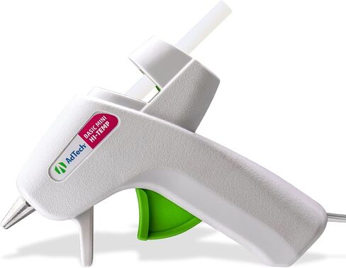 AdTech High Temp Mini Glue Gun Combo Pack, Precision Nozzle, White – Includes 10 Mini Size Glue Sticks, Perfect for DIY, Crafts, Repairs, School Projects, & More in Kuwait