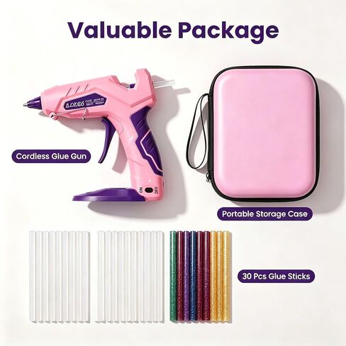 BLEDS 2900mAh Cordless Glue Gun, Upgraded PTC, 2.9Ah High-Capacity Battery in Kuwait