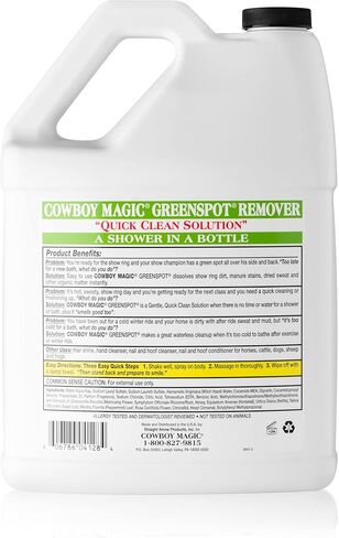 Cowboy Magic Greenspot Horse Stain Remover, Waterless, Clean-up Spray 1 gal in Kuwait