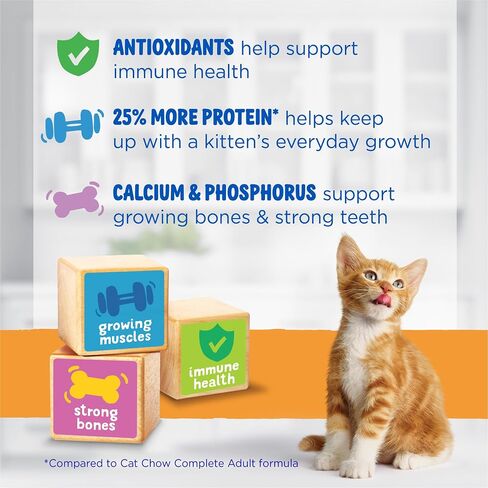 Purina Kitten Chow Year One Essentials Dry Kitten Food, (4) 3.15 lb Bags in Kuwait
