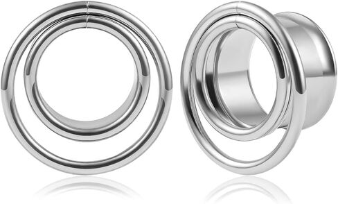 DOEARKO 2PCS Ear Gauges Cool Bat Saddle Ear Plugs Tunnels 316 Stainless Steel Hypoallergenic Earrings Gauges for Ears Expander Body Piercing Jewelry in Kuwait