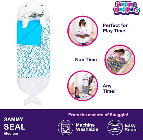 Happy Nappers 2-in-1 Pillow & Sleepy Seal 54x20 Medium in Saudi Arabia