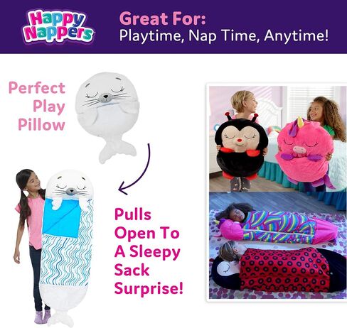 Happy Nappers 2-in-1 Pillow & Sleepy Seal 54x20 Medium in Saudi Arabia