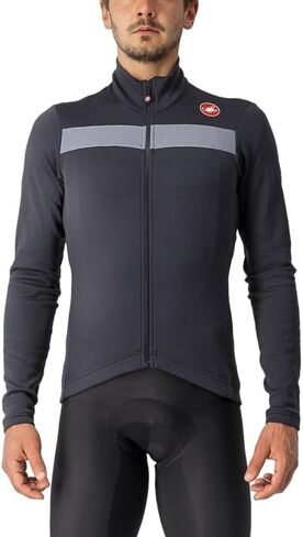 Castelli Men's Puro 3 Jersey FZ, Fleece Insulated Long Sleeve Zip Up with High Collar for Road and Gravel Biking I Cycling in Kuwait