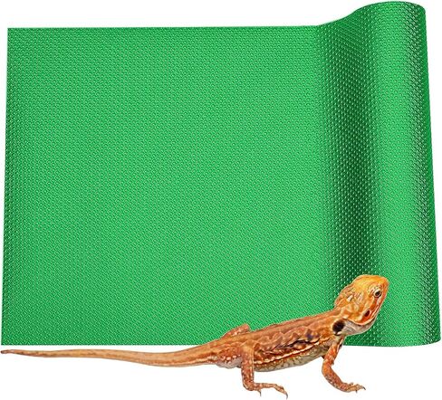 Bearded Dragon Tank Accessories, 120 Gallon Reptile Terrarium Mat Liner, Bearded Dragon Substrate for 4x2x2 Reptile Enclosure, Green in Saudi Arabia
