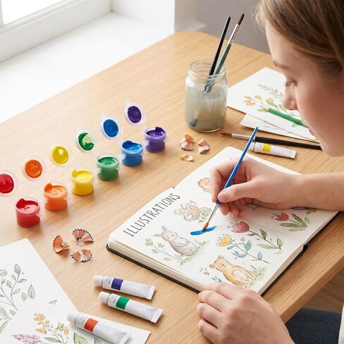 JJUNW 10Strips Paint Pots with Lid,Mini Clear Storage Containers 3 ml/0.1oz in Kuwait