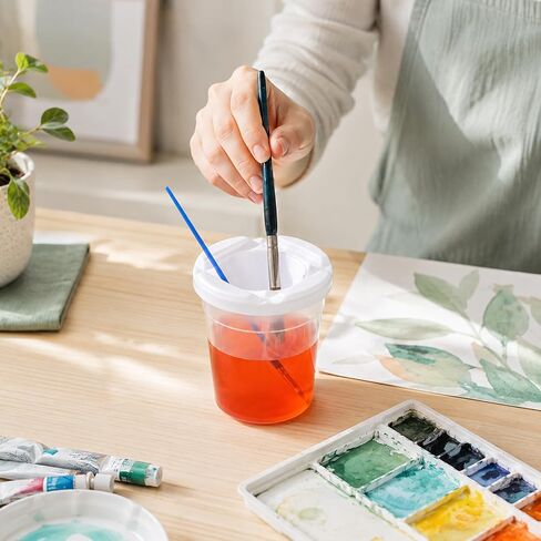 KongTiva 30 Pack No Spill Paint Cups with Lids for Kids, Reusable in Kuwait