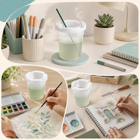 KongTiva 30 Pack No Spill Paint Cups with Lids for Kids, Reusable in Kuwait