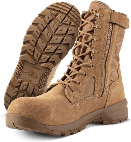Belleville Men's BV508ZCT 8" Hot Weather Lightweight Side-Zip Composite Safety Toe Boot in Kuwait