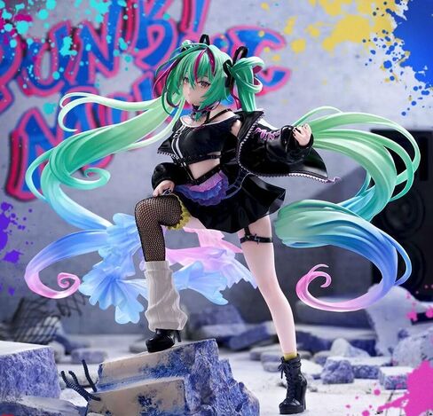 Thunder Tech Hatsune Miku Series Figurizmα Hatsune Miku - Punk! - Collectible Statue Figure in Kuwait