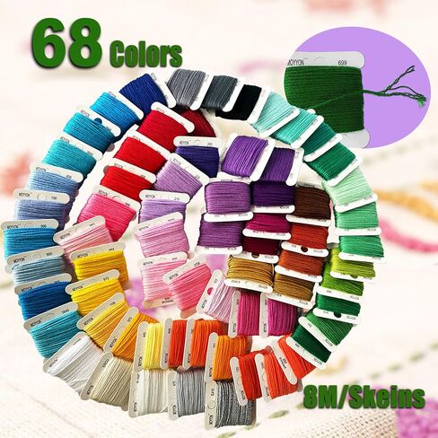 400+Pcs Vibrant Rainbow Embroidery Floss kit for Making Friendship Bracelets in Kuwait