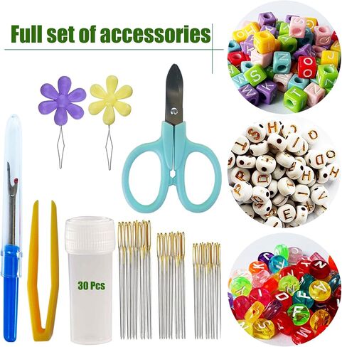 400+Pcs Vibrant Rainbow Embroidery Floss kit for Making Friendship Bracelets in Kuwait