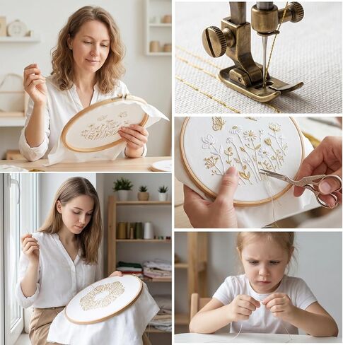 12 Skeins Metallic Embroidery Floss Polyester Cross Stitch Thread Variegated Embroiderys Floss Skein-Thread Glitter Embroiderys Threads for DIY String Art Thread Crafts in Kuwait