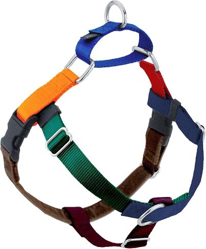 2 Hounds Design Freedom No Pull Dog Harness with Leash, Adjustable Gentle Comfortable Control for Easy Dog Walking, for Small Medium and Large Dogs, Made in USA in Saudi Arabia