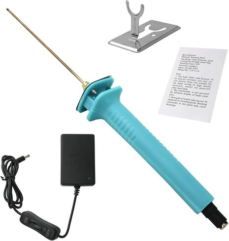 Foam Cutter Electric Hot Wire Cutter Pen 10CM Foam Board Cutting with Stand 18W Hot Knife Styrofoam Cutting Pen with Adaptor Foam Cutting Tool for White Safe Styrofoam,Arts,Handcraft in Saudi Arabia