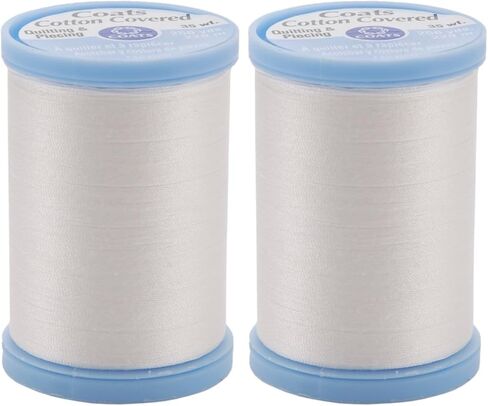 Coats Cotton Covered Quilting & Piecing Thread 250yd, White in Kuwait