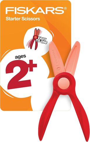 Fiskars Starter Toddler Scissors for Kids Ages 2+, Red in Kuwait