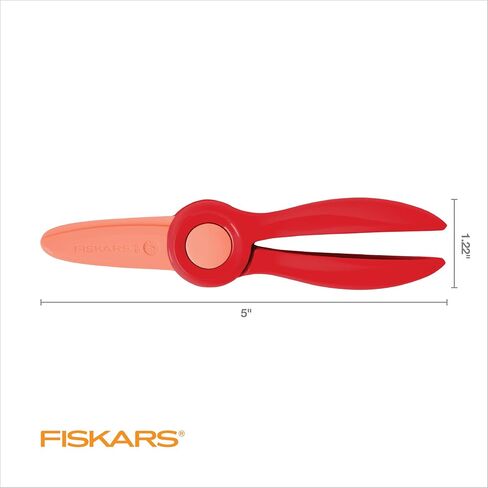 Fiskars Starter Toddler Scissors for Kids Ages 2+, Red in Kuwait