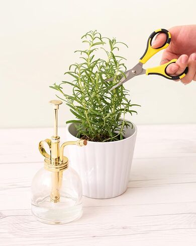 EK Tools Cutter Bee Precision Craft Scissors - Small Ergonomic Scissors with Micro Tip for Cutting Paper, Herbs, and More - Stainless Steel Blades, Yellow and Black in Kuwait