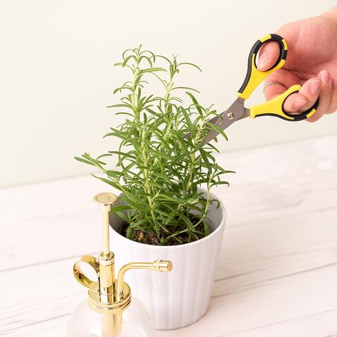 EK Tools Cutter Bee Precision Craft Scissors - Small Ergonomic Scissors with Micro Tip for Cutting Paper, Herbs, and More - Stainless Steel Blades, Yellow and Black in Kuwait