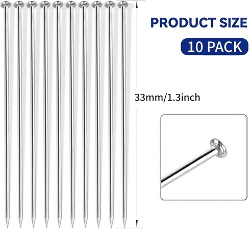 10 Pack Pins Replacement for Victorinox, Swiss Card Parts and Swiss Army Knife Accessories, 33mm, 30524 in Kuwait