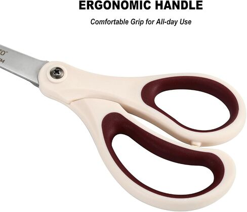 LIVINGO 8" Scissors All Purpose 3 Pack for Office in Kuwait