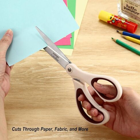 LIVINGO 8" Scissors All Purpose 3 Pack for Office in Kuwait