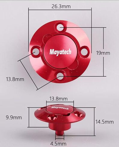 CNC Aluminum Anodized Round Dot Fuel Filler for RC Airplane in Kuwait