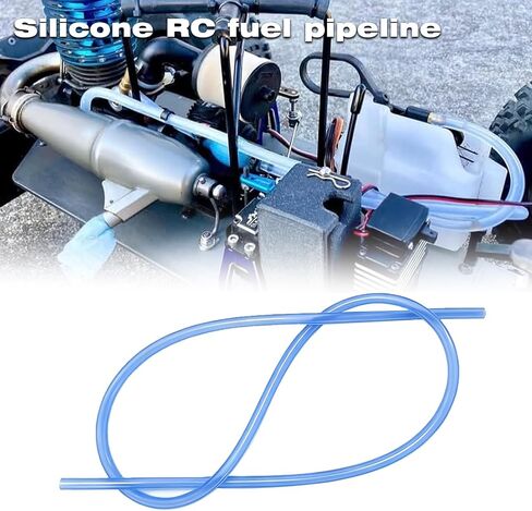 2' Silicone RC Fuel Line Compatible with Traxxas Nitro RC, 4 Pack Blue in Kuwait